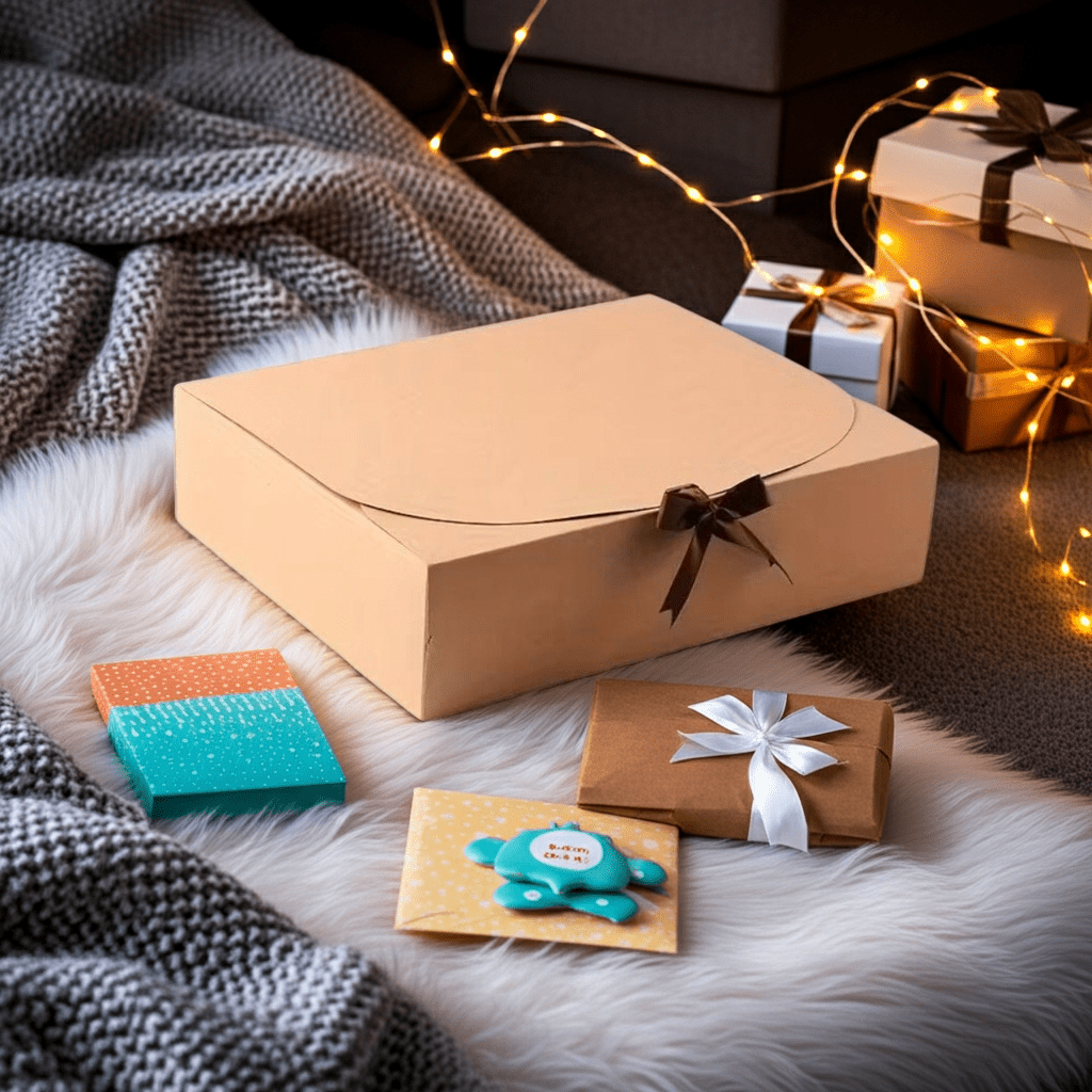 Kraft Paper Gift Box with Ribbon Accessory - Gift Box from Senso - Blanky