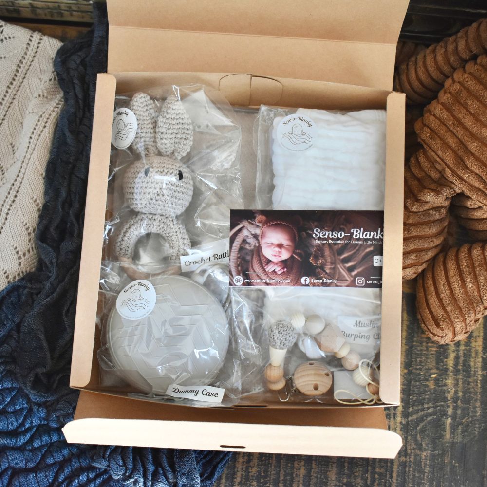 Senso - Blanky Sensory Gift Bundle (0 - 3M) - Latte - Baby Gift Set from Senso - Blanky