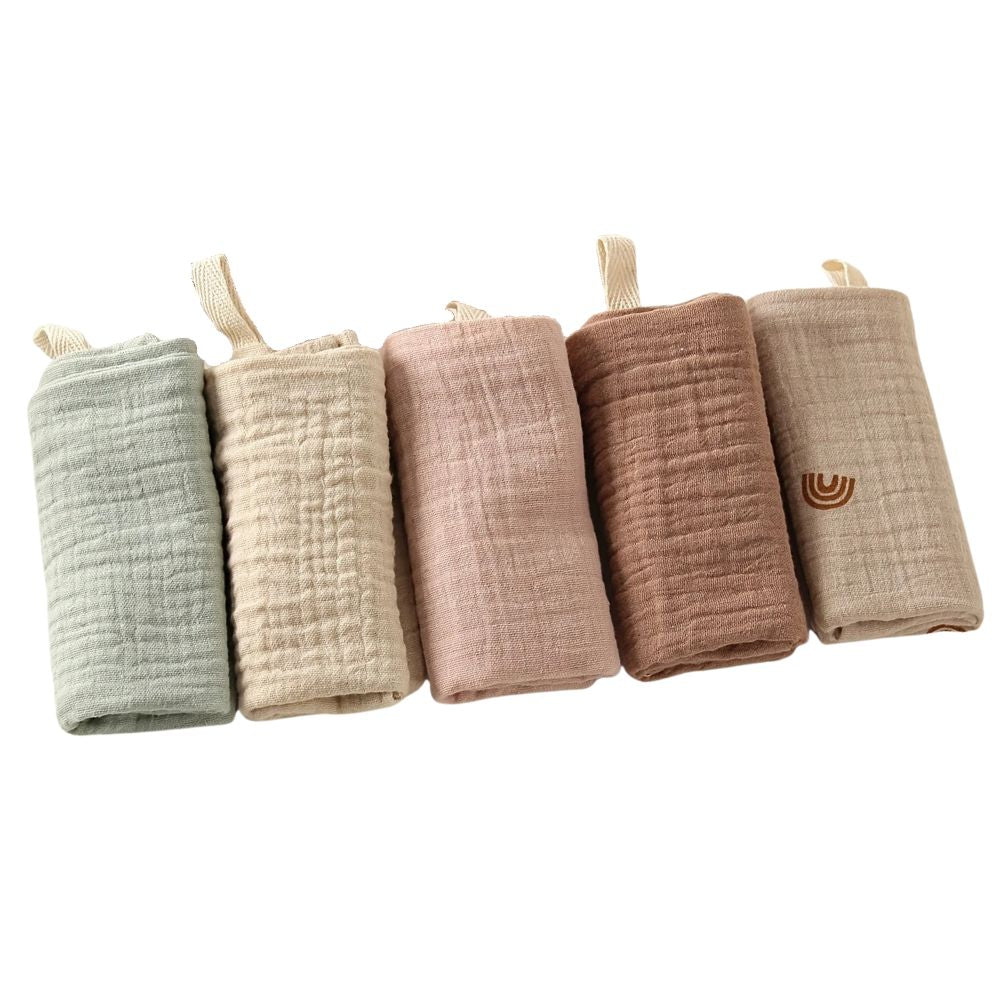 Ultra - Absorbent Multi - Use Muslin Squares (22x22cm) Multicolored Pack - from Senso - Blanky