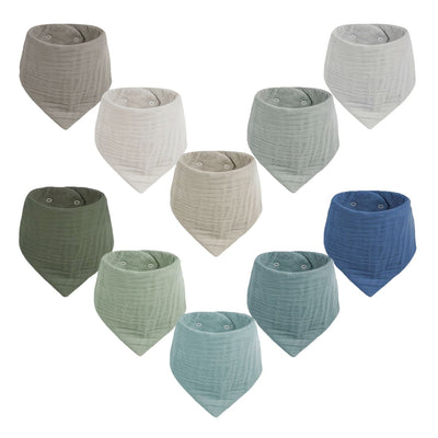 10-Piece_Muslin_Bandana_Baby_Bibs_Set_-_Nordic_Moss_and_Stone