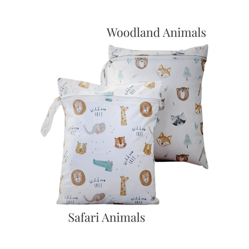 Senso-Blanky 2-piece reusable waterproof nappy wet bag set for nappy bag organisation.
