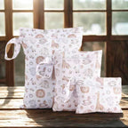 3 - Piece Reusable Waterproof Nappy Wet Bag Set - Lion - Baby Care Essentials from Senso - Blanky