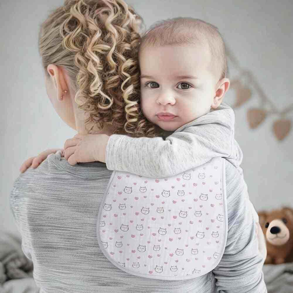 5 - Piece Muslin Cotton Burp Cloth Set | Extra - Large & Super Absorbent - Baby Care Essentials from Senso - Blanky