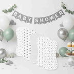 Baby shower gift - Premium 5-pack of extra-large contoured baby burp cloths from multi-layered 100% pure woven cotton available from Senso-Blanky.