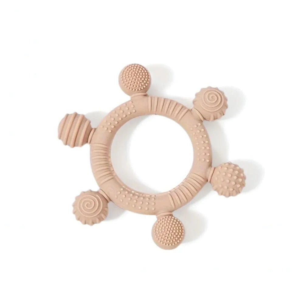 6 - Ball Silicone Sensory Teether & Gum Soother Dark Grey - Baby Teether from Senso - Blanky