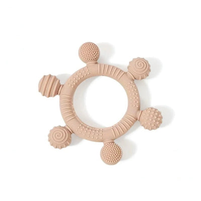 6 - Ball Silicone Sensory Teether & Gum Soother Dark Grey - Baby Teether from Senso - Blanky