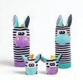 Animal Wrist Rattle and Socks (3 - 12 M) Colourful Giraffe Set - Baby Sensory Toy from Senso - Blanky