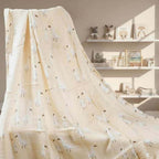 Bamboo Muslin Swaddle Blanket | Goose on Pale Yellow (110x120cm) - Baby Blanket & Swaddle from Senso - Blanky