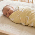 Bamboo Muslin Swaddle Blanket | Goose on Pale Yellow (110x120cm) - Baby Blanket & Swaddle from Senso - Blanky