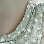 Bamboo Muslin Swaddle Blanket | Sheep on Pale Sage (110x120cm) - Baby Blanket & Swaddle from Senso - Blanky