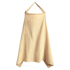 Breathable Cotton Nursing Shawl in Honey Wheat colour - Available from Senso-Blanky