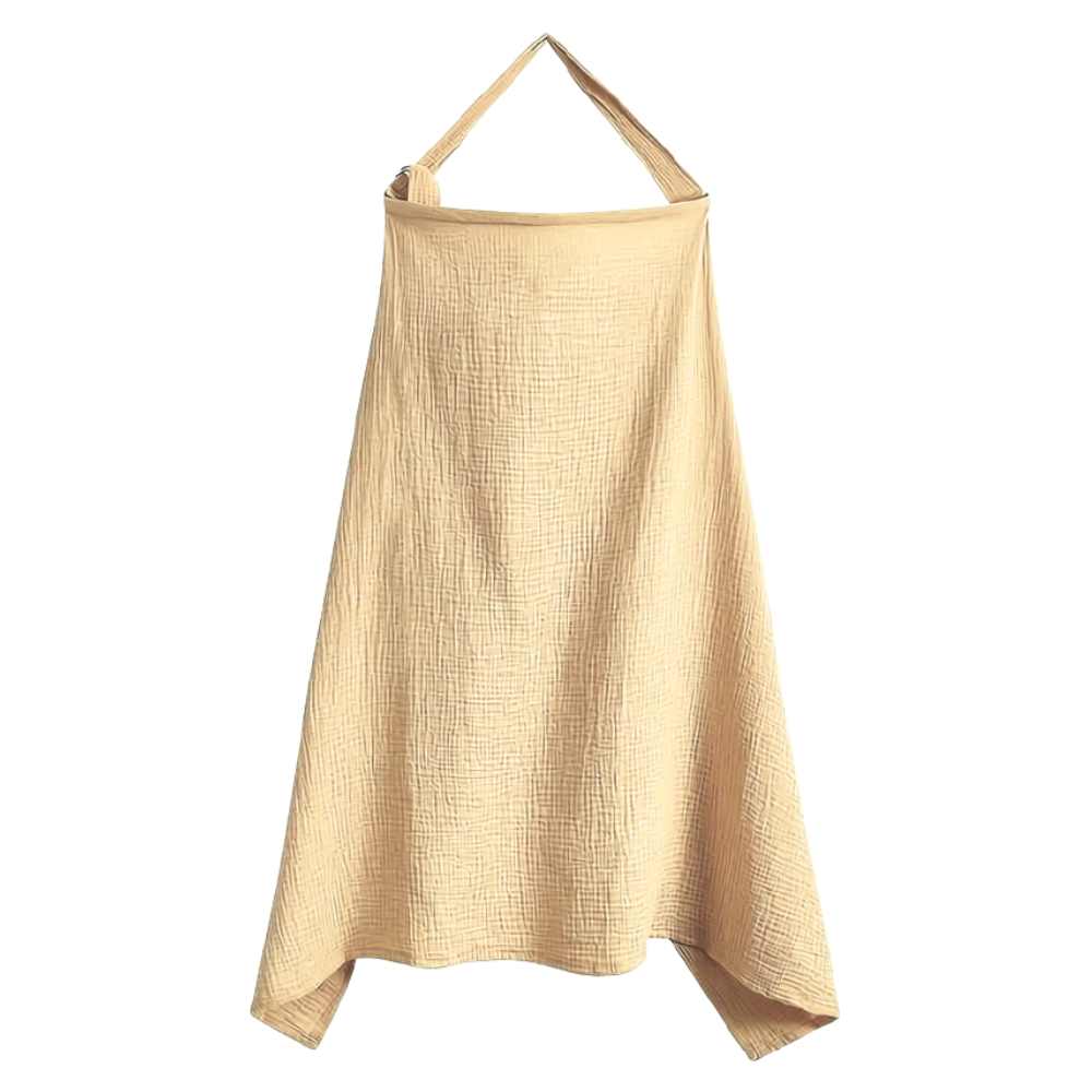 Breathable Cotton Nursing Shawl in Honey Wheat colour - Available from Senso-Blanky
