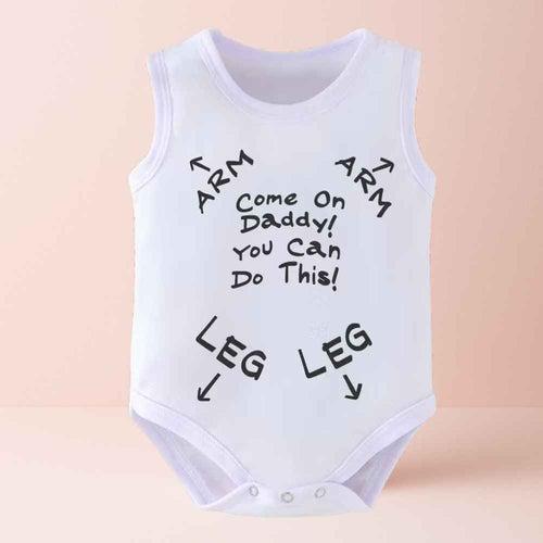 "Come On Daddy!" Onesie (44cm Bust) - Baby Safety & Clothing from Senso - Blanky