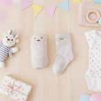 Cotton Crawling Knee Pads & Socks (6M+) Mocca - Baby Safety & Clothing from Senso - Blanky