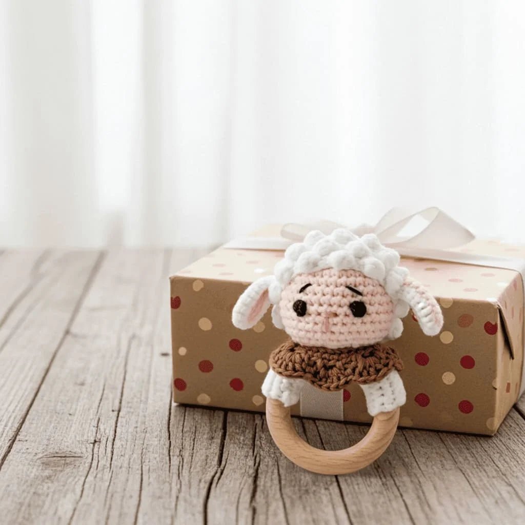 Crocheted Lamb Rattle (0M+) - Rattles from Senso - Blanky