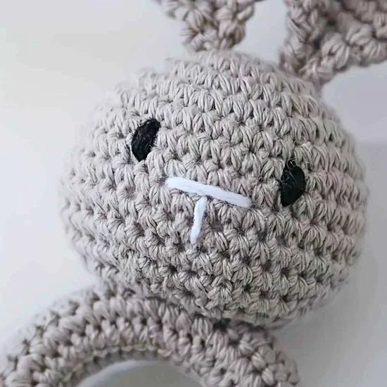 Crotchet Bunny Rattle (0M+) Gray - Rattles from Senso - Blanky