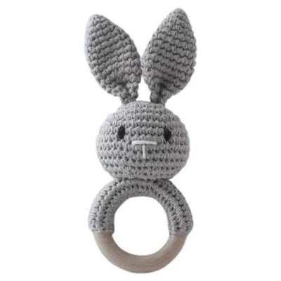 Crotchet Bunny Rattle (0M+) Gray - Rattles from Senso - Blanky