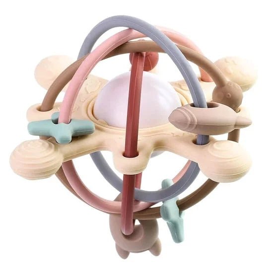 Dual - Sensory Silicone Rattle & Teether (3 - 12M) - Baby Teether from Senso - Blanky