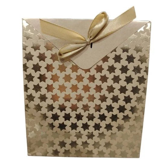 Gift Envelope Bag with Gold Star Pattern and Integrated Ribbon - Gift Box from Senso - Blanky