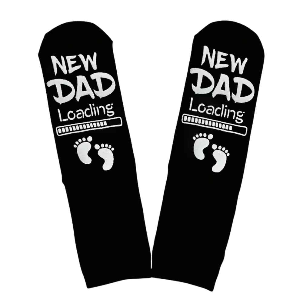 "New Dad Loading..." Mens's Novelty Grip Socks (1 Pair) - Daddy To Be from Senso - Blanky
