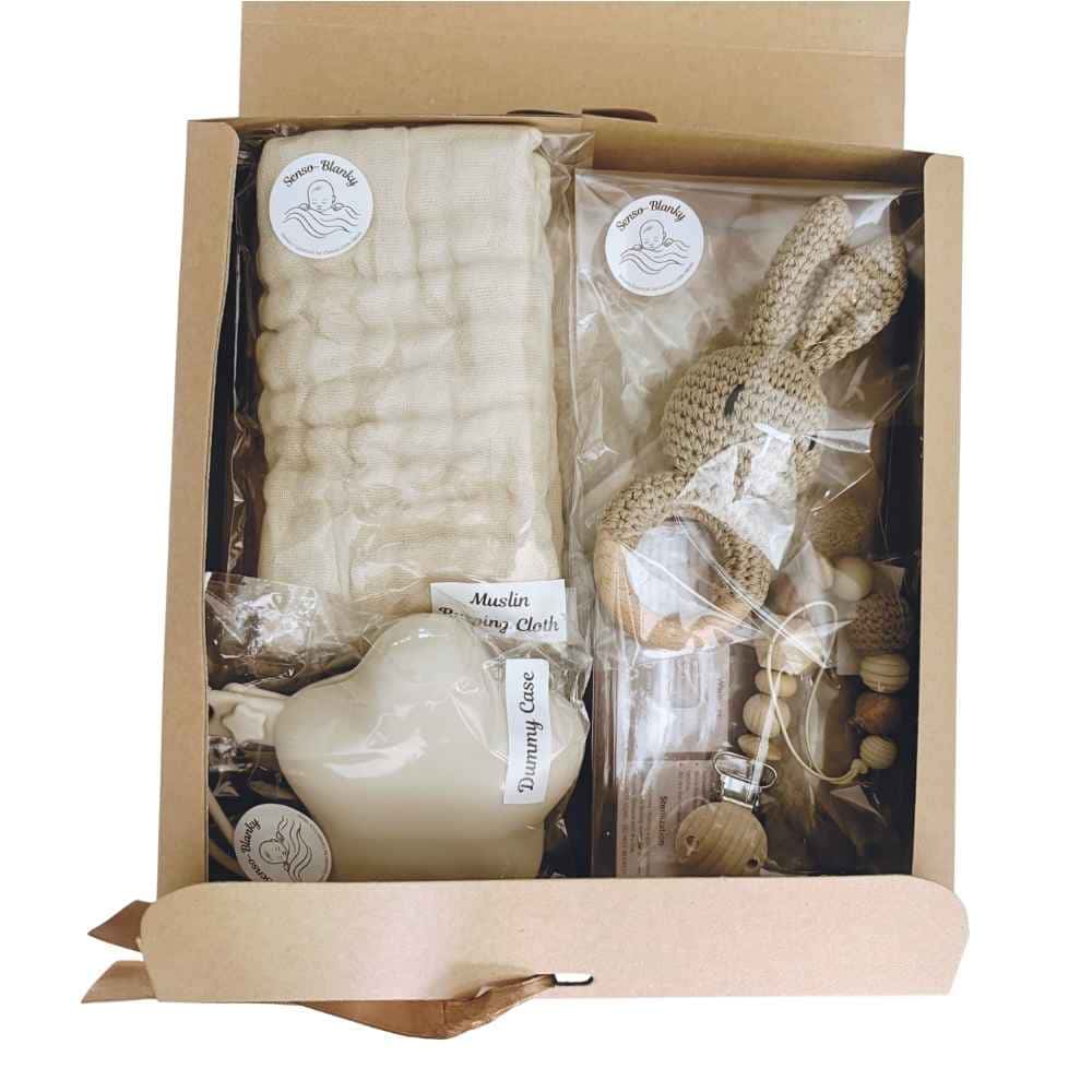Senso - Blanky Sensory Gift Bundle (0 - 3M) - Latte - Baby Gift Set from Senso - Blanky