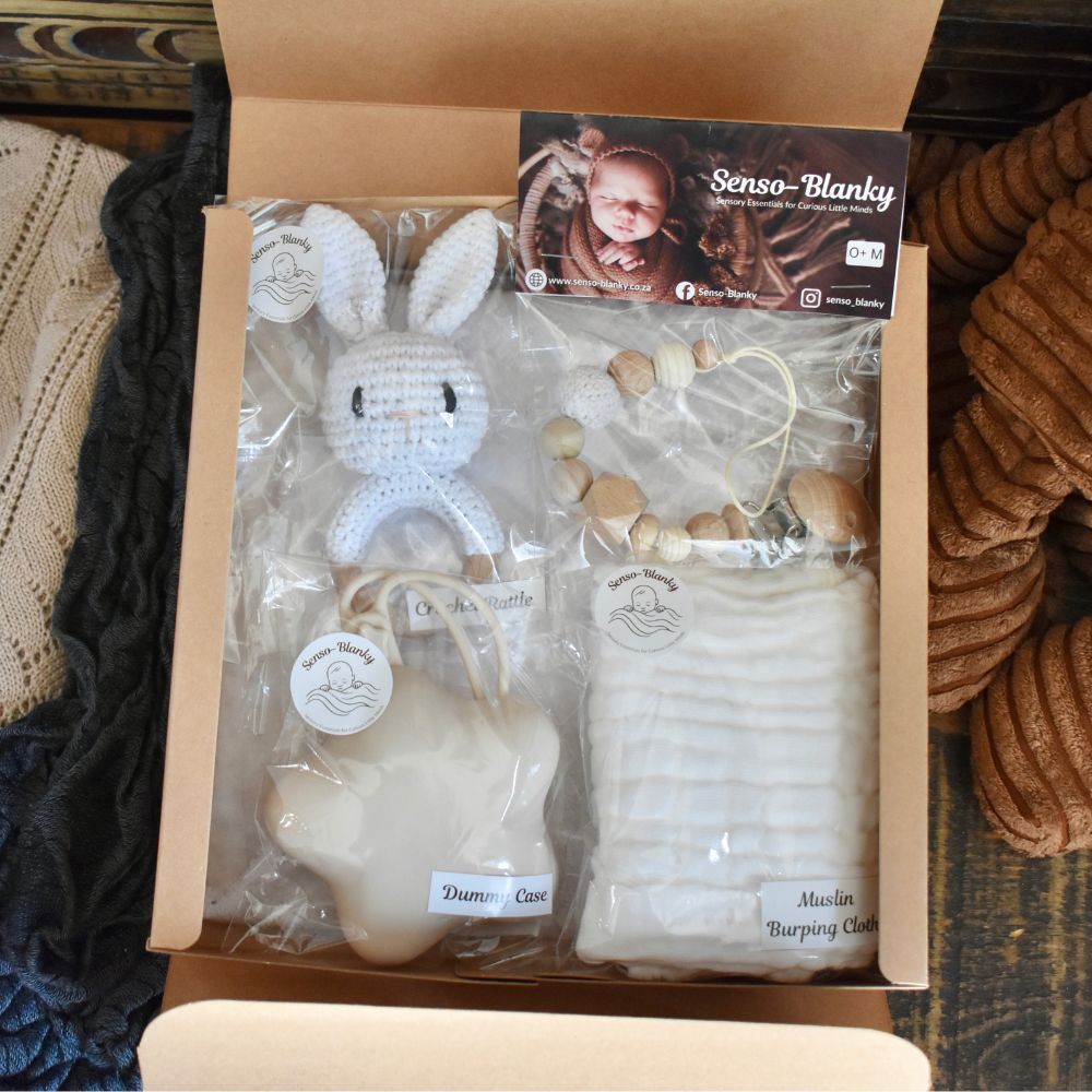 Senso - Blanky Sensory Gift Bundle (0 - 3M) - White - Baby Gift Set from Senso - Blanky