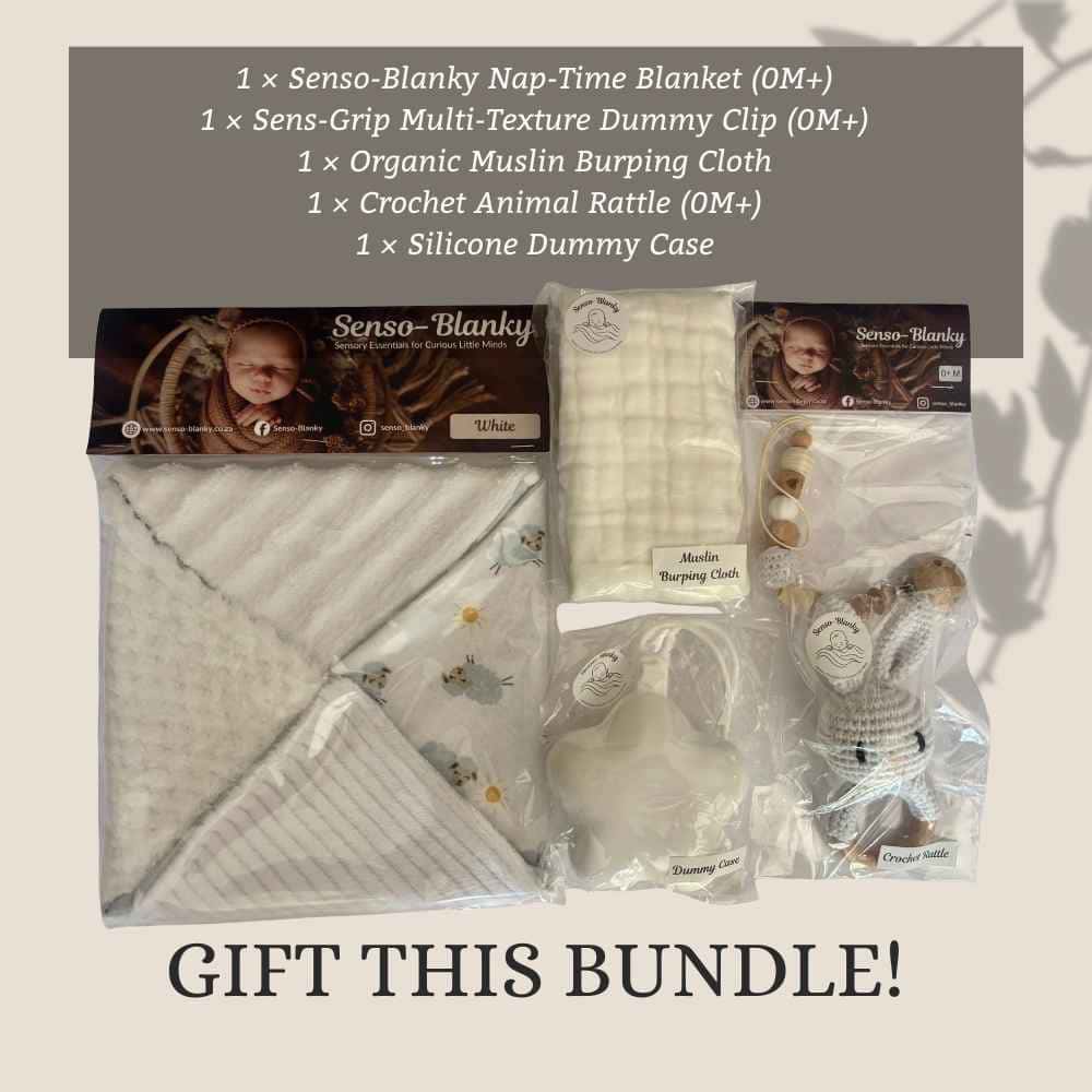 Senso - Blanky Sensory Gift Bundle (0 - 3M) - White - Baby Gift Set from Senso - Blanky