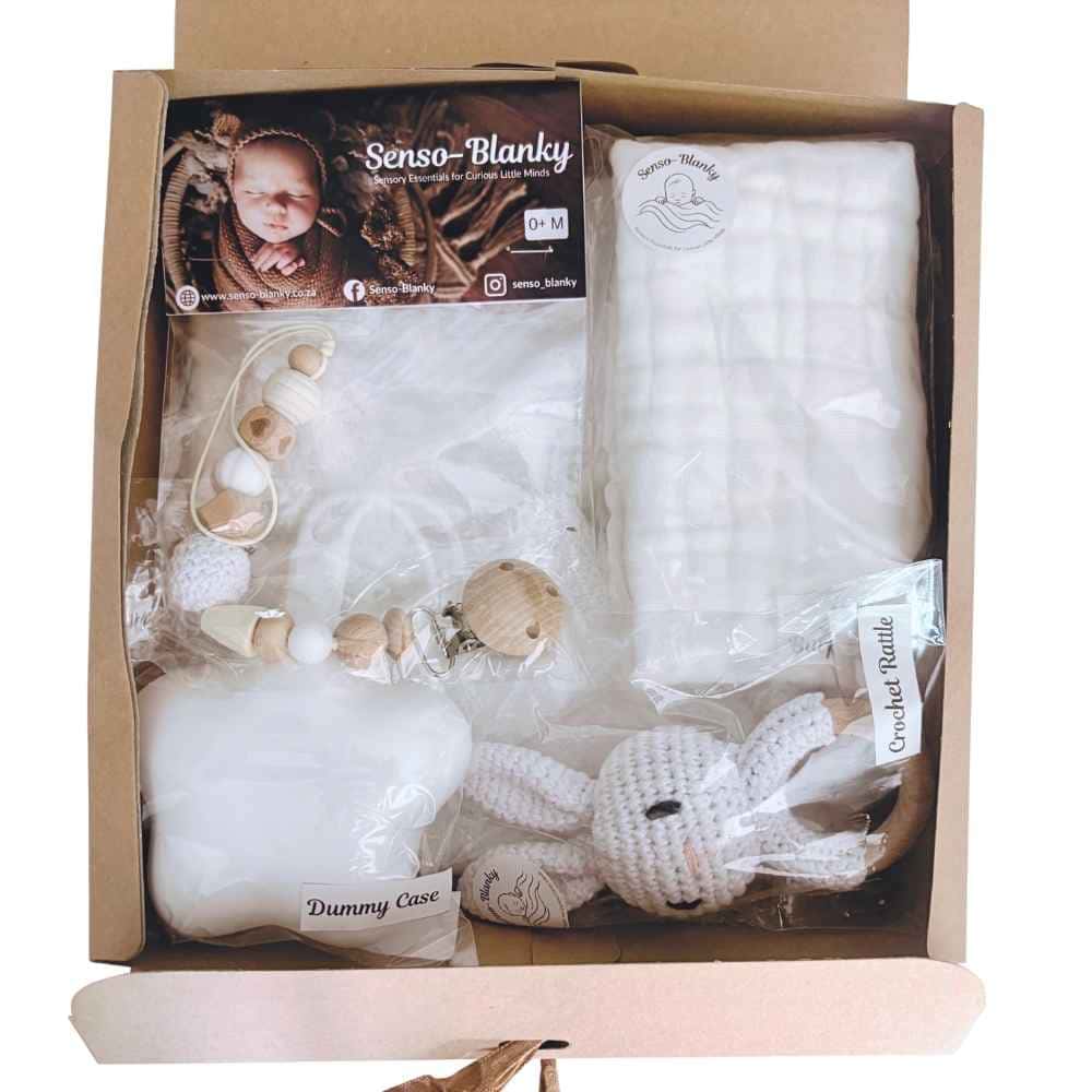 Senso - Blanky Sensory Gift Bundle (0 - 3M) - White - Baby Gift Set from Senso - Blanky