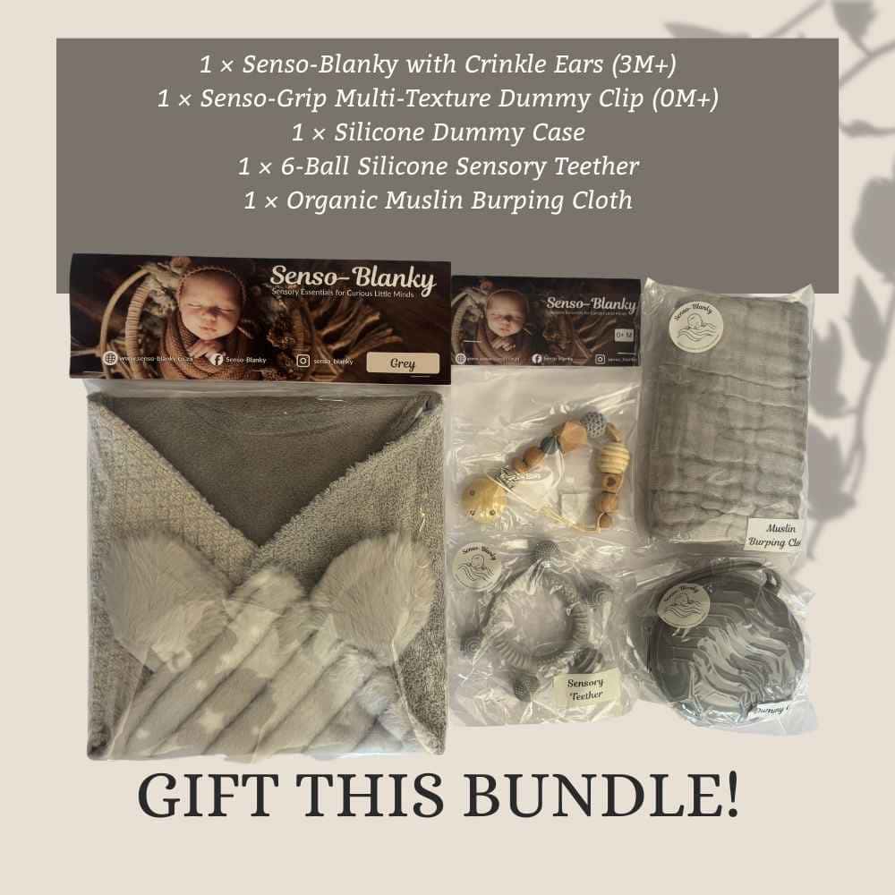 Senso - Blanky Sensory Gift bundle (3M+) - Grey - Baby Gift Set from Senso - Blanky