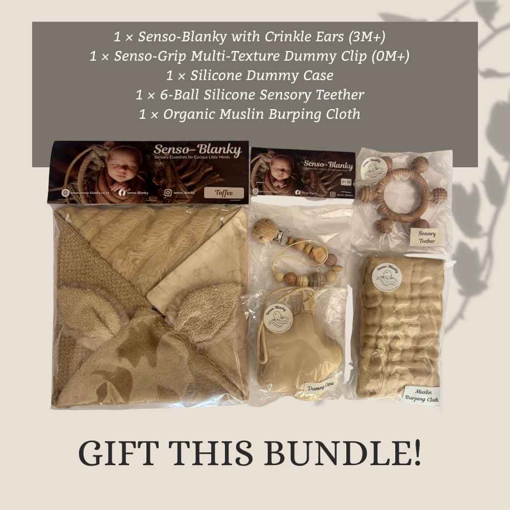 Senso - Blanky Sensory Gift bundle (3M+) - Toffee - Baby Gift Set from Senso - Blanky