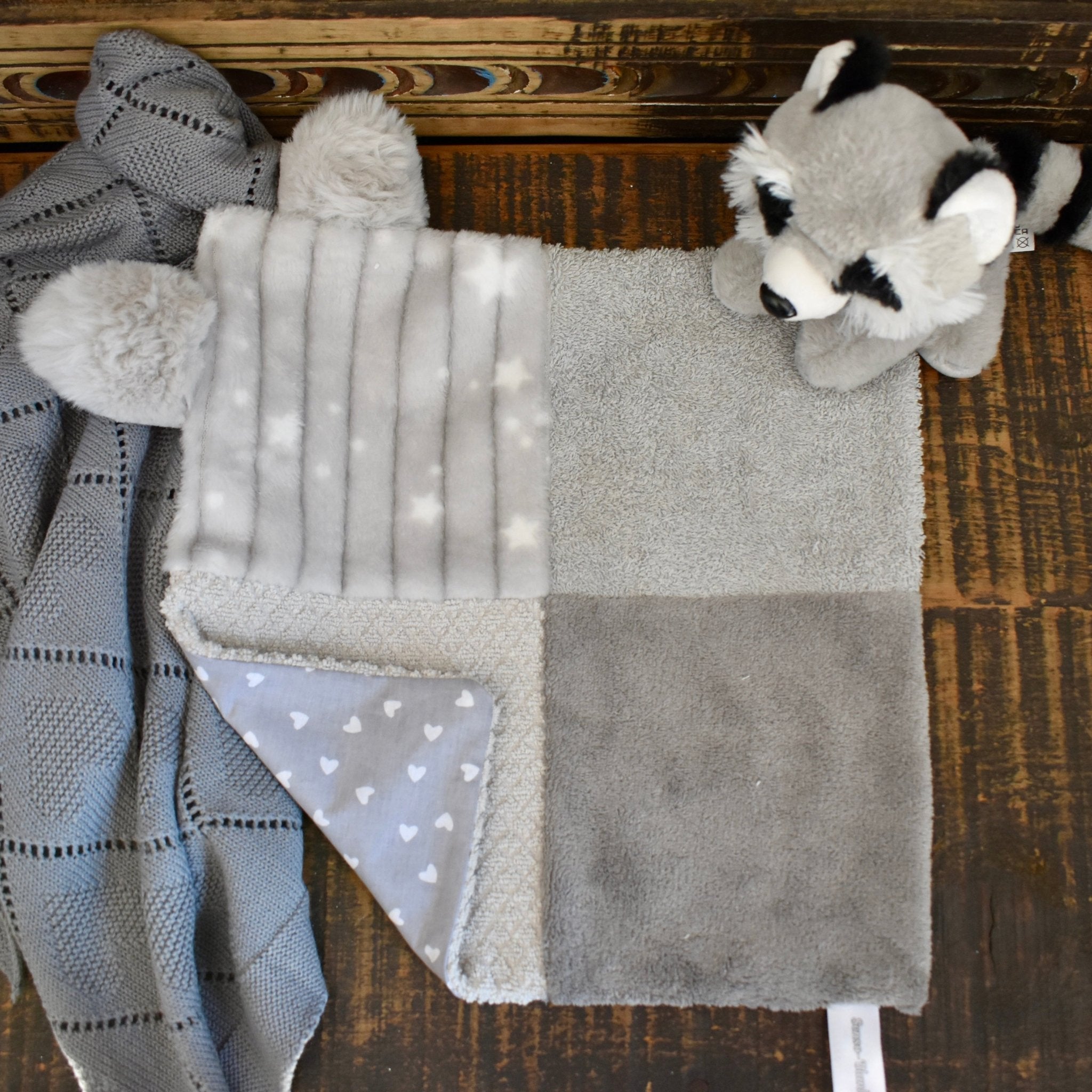 Senso - Blanky with Crinkle Ears (3M+) Grey - Baby Security Blanket from Senso - Blanky