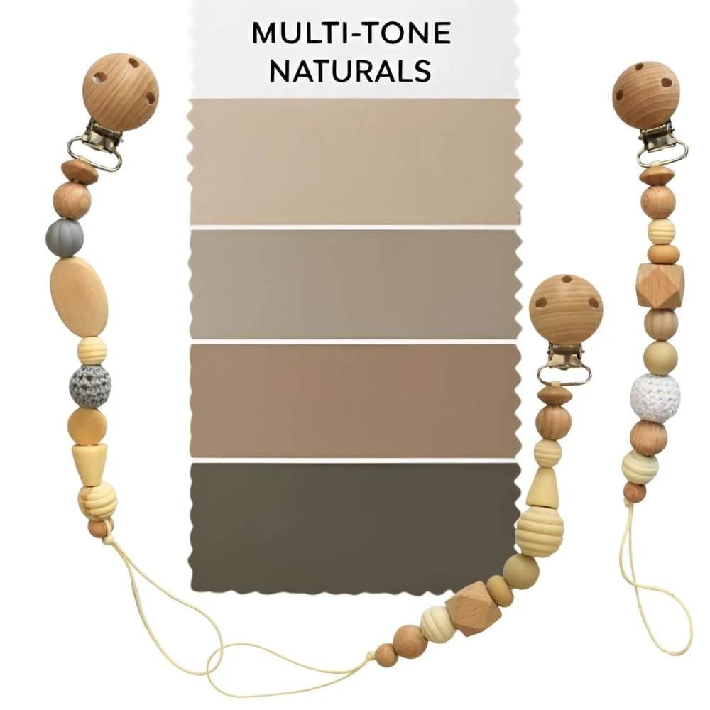 Senso - Grip Multi - Texture Dummy Clip (0M+) Multi - Tone Natural - Baby Care Essentials from Senso - Blanky