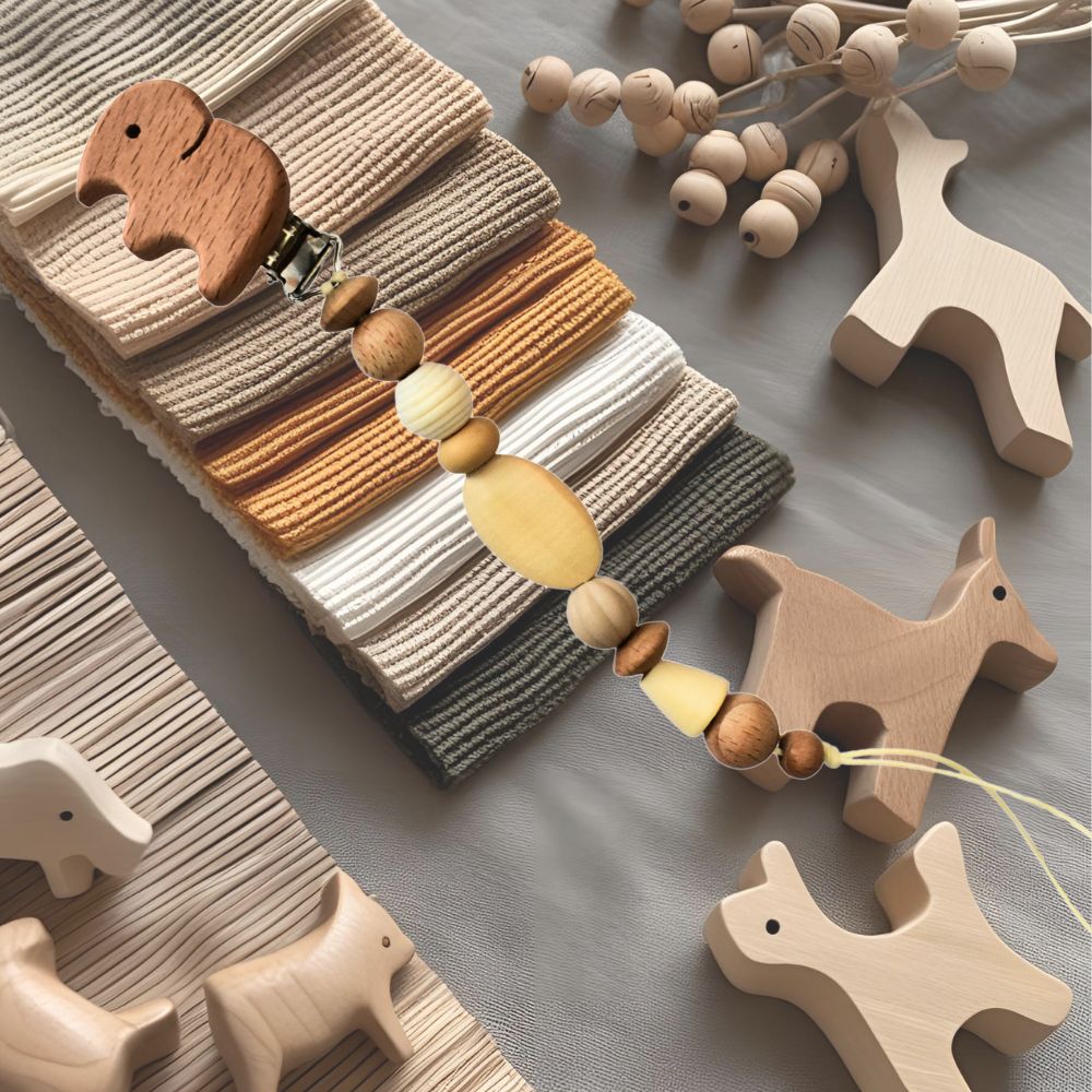 Senso - Grip Premium Dummy Clip with Special Character (0M+) Multi - Tone Natural - Baby Care Essentials from Senso - Blanky