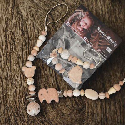 Senso - Grip Premium Dummy Clip with Special Character (0M+) Multi - Tone Natural - Baby Care Essentials from Senso - Blanky