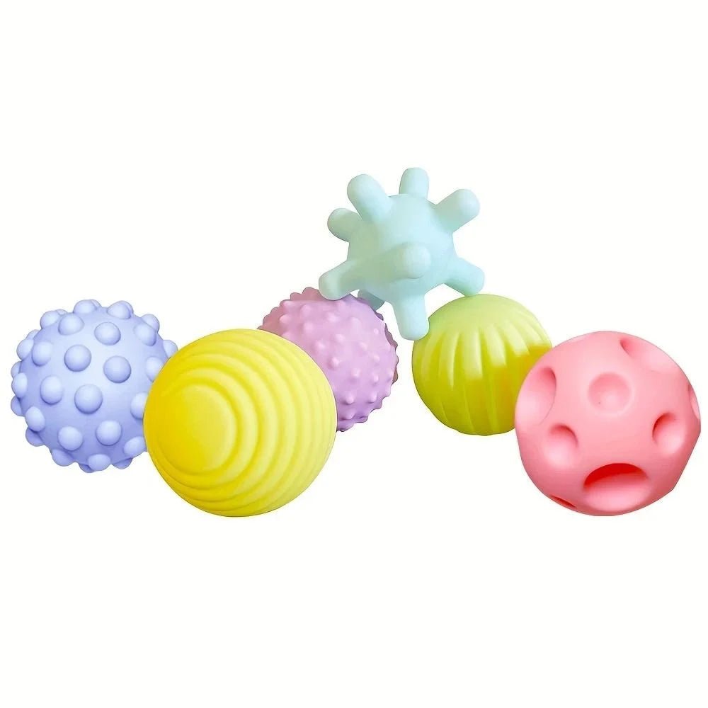 Silicone Touch & Play Sensory Balls (6 - Pack) - Baby Sensory Toy from Senso - Blanky