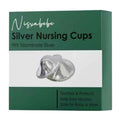 Silver - Plated Nursing Cups with Silicone Rings (2pcs) and Portable Bag Regular - Baby Care Essentials from Senso - Blanky