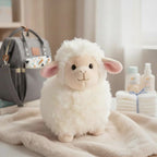 Soft Plush white baby lamb sheep newborn nursery decor - available from Senso-Blanky