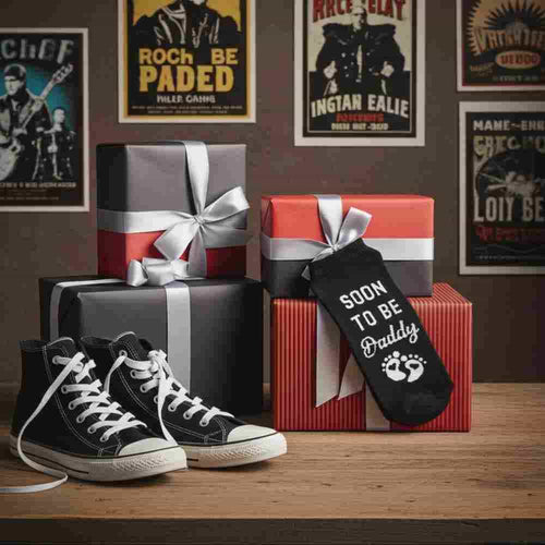 "Soon to be Daddy" Men’s Mid - Calf Novelty Socks (1 Pair) - Daddy To Be from Senso - Blanky