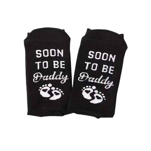 "Soon to be Daddy" Men’s Mid - Calf Novelty Socks (1 Pair) - Daddy To Be from Senso - Blanky