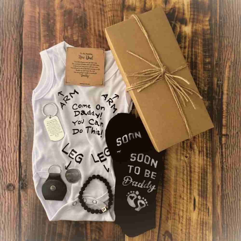 The Ultimate Daddy - to - Be Gift Bundle: Keepsake Bundle for Expectant Fathers - Baby Gift Set from Senso - Blanky