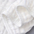 Ultra - Absorbent Muslin Burp Cloth closeup | 4 - Pack Essential Bundle White - Baby Care Essentials from Senso - Blanky
